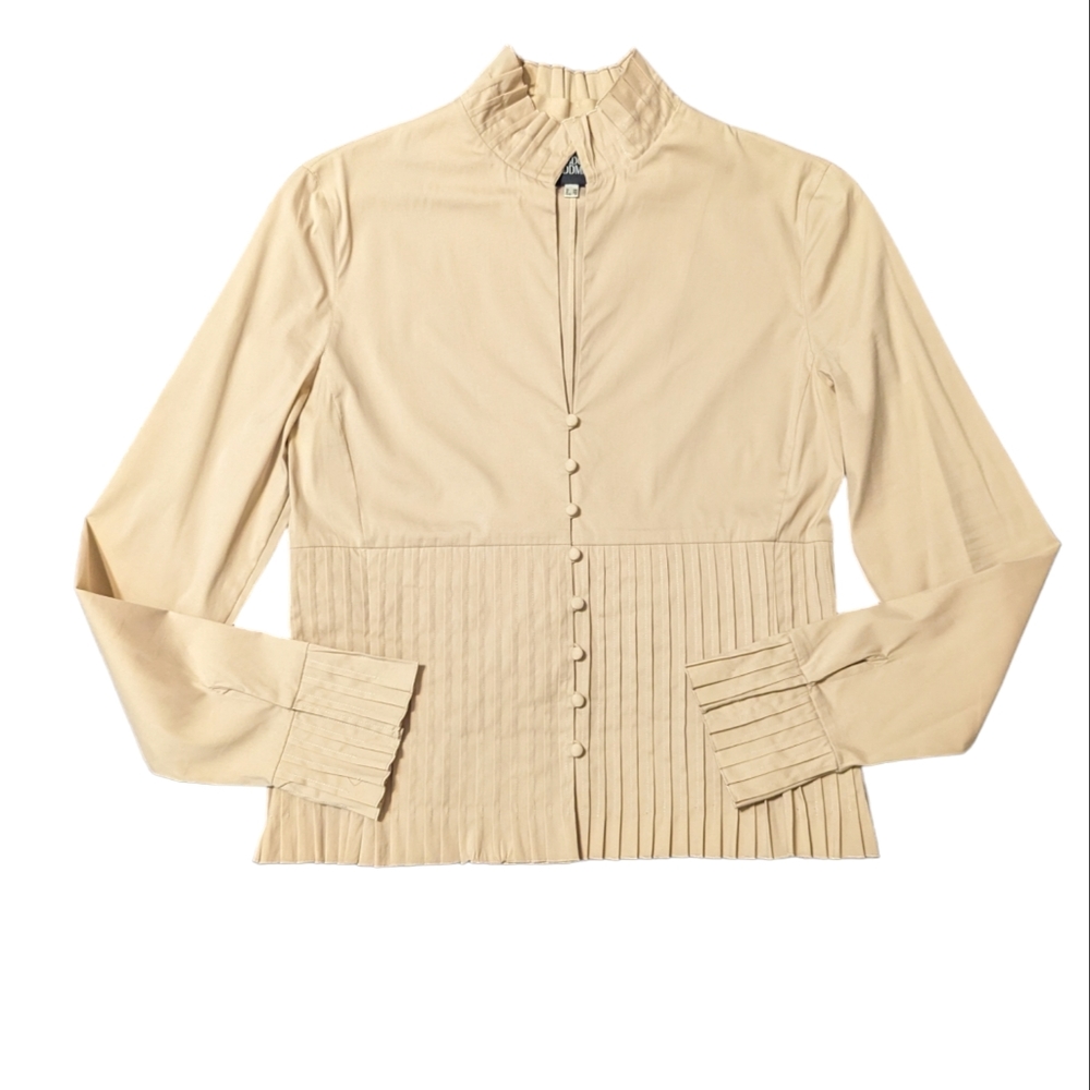 Akris Pleated Button Down Shirt